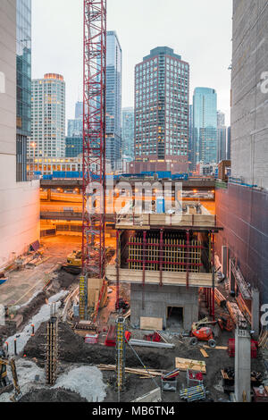 La construction dans le neigbhorhood Lakeshore Est. Banque D'Images