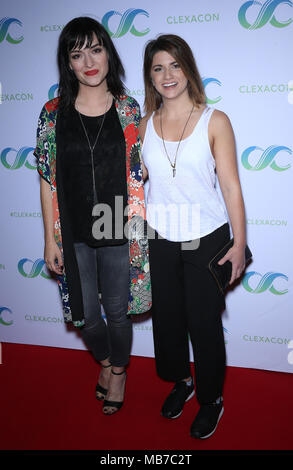 Las Vegas, Nevada, États-Unis. 7 avril 2018. 07 avril 2018 - Las Vegas, Nevada - Natasha Negovanlis, Elise Bauman. ClexaCon organise des cocktails pour le changement au profit du fonds True Colors de Cyndi Lauper au Tropicana . Crédit photo : MJT/Admedia Banque D'Images