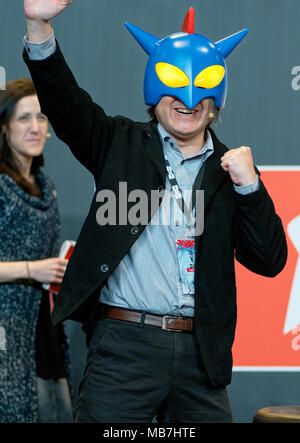 Madrid, Espagne - 07 Avril 2018 : Yuji Muto directeur de séries et films de la Shin Chan anime depuis 2004 à la convention de Madrid Manga Héros, Madrid, Espagne Credit : EnriquePSans/Alamy Live News Banque D'Images