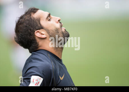 Hong Kong, Chine. 07Th avr, 2018. Tournoi de rugby à 7 à Hong Kong du 5 au 8 avril 2018, l'Argentine contre l'USA, Gaston Revol (Argentine, 8) - PAS DE SERVICE DE FIL - Crédit : Jürgen Keßler/dpa/Alamy Live News Banque D'Images