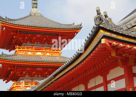 Temple Kiyomizu-dera, un temple bouddhiste indépendant dans l'est de Kyoto, Japon Banque D'Images