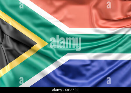 Drapeau de la République d'Afrique du Sud Banque D'Images