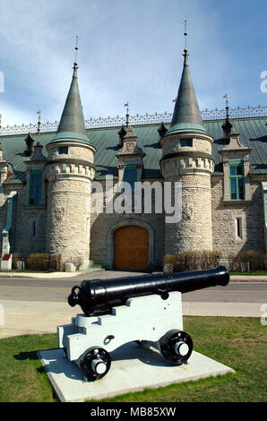 La belle ville de Québec Armory est un bâtiment militaire à Québec, il a été détruit par un incendie en 2008 Banque D'Images