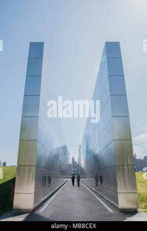 Mémorial Empty Sky au New Jersey Banque D'Images