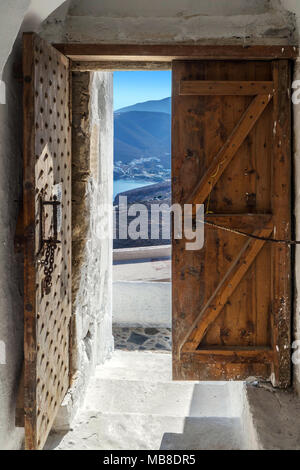 En vue de la porte ouverte Banque D'Images