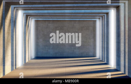 Résumé Prix béton image de rendu 3D Banque D'Images