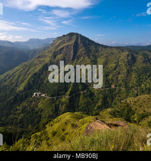 Vue sur la place d'Ella Rock dans Ella, Sri Lanka. Banque D'Images