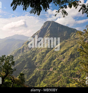 Vue sur la place d'Ella Rock dans Ella, Sri Lanka. Banque D'Images