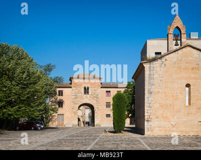 Abbaye Royale de Santa Maria de Poblet, province de Tarragone, en Catalogne, Espagne. Le monastère a été fondé en 1151 et est un UNESCO World Herita Banque D'Images