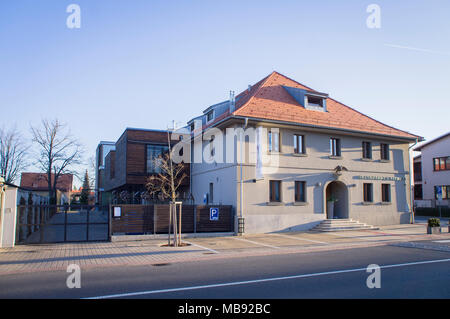 Sokolovna Pruhonice, Restaurant, salle de remise en forme Banque D'Images