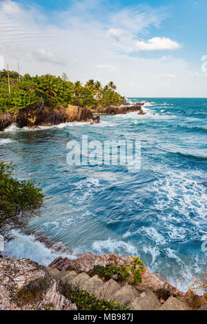 Trinité-et-Tobago Toco Antilles mer plage falaise, voir Banque D'Images