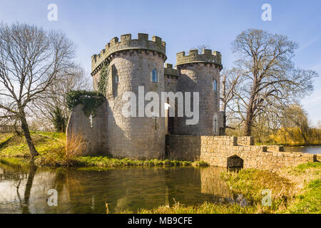 Le château de Whittington, dans le nord du Shropshire Angleterre, était à l'origine une motte normande Et le château de bailey sur les Marches galloises datant de 1138 Banque D'Images