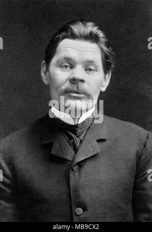 Maxime Gorki (1868-1936) écrivain russe, vers 1905 Banque D'Images