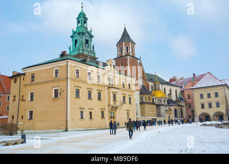 Le Zamek Krolewski na Wawelu, cathédrale de Wawel, à Cracovie, Pologne, Malopolska, Banque D'Images