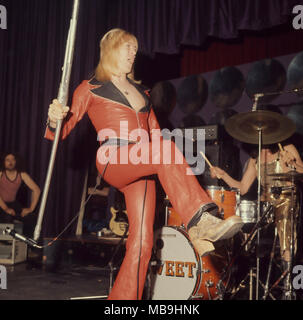 Groupe de glam rock britannique doux vers 1974 avec Brian Connolly. Photo : Tony Gale Banque D'Images