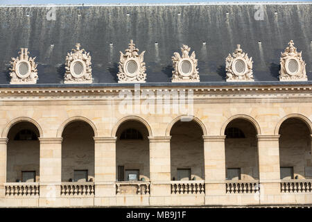 Cour intérieure de l'Hôtel des Invalides . Paris, France Banque D'Images