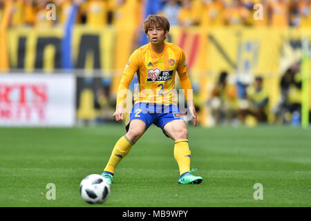 Saitama, Japon. Apr 7, 2018. Katsuya Nagato (Vegalta) Football/soccer : 2018 J1 match de championnat entre Urawa Red Diamonds 1-0 Vegalta Sendai à Saitama Stadium 2002 à Saitama, Japon . Credit : AFLO/Alamy Live News Banque D'Images