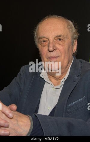 DORTMUND, ALLEMAGNE - le 8 avril : directeur Dario ARGENTO (Suspiria, phénomènes, Sleepless, Opera) au week-end d'Enfer, un jour deux (7-8 avril 2018) sur le thème de l'horreur fan convention. Photo : Markus Wissmann/Alamy Live News Banque D'Images