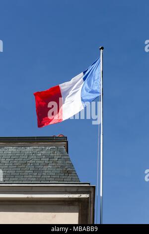 Drapeau français sur un bâtiment Banque D'Images