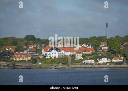 Voir d'Elseneur Elseneur ou du détroit d'Oresund au Danemark. Banque D'Images