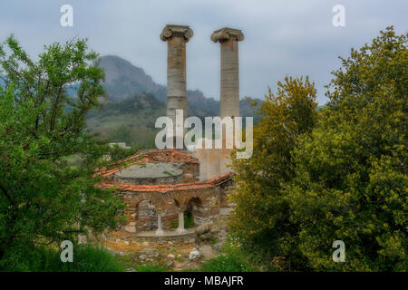 Temple d'Artemis,Salihli Sardes,Manisa Turquie Banque D'Images