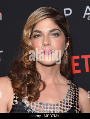 Hollywood, Californie, USA. Apr 9, 2018. Selma Blair arrive pour Netflix's 'Lost in Space' Première au Cinerama Dome. Credit : Lisa O'Connor/ZUMA/Alamy Fil Live News Banque D'Images