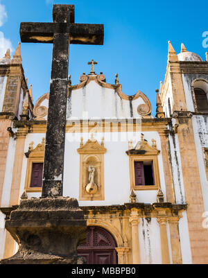 L'architecture coloniale d'Olinda en PE, le Brésil. Banque D'Images