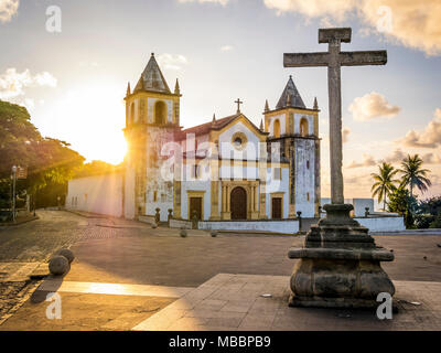 L'architecture coloniale d'Olinda en PE, le Brésil. Banque D'Images