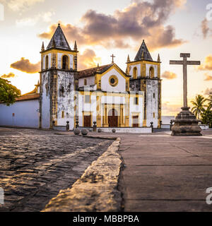 L'architecture coloniale d'Olinda en PE, le Brésil. Banque D'Images