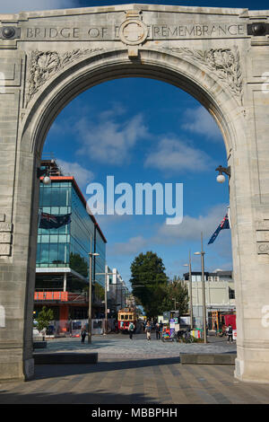 Bridge of Remembrance, Christchurch, Nouvelle-Zélande Banque D'Images