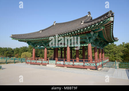 GYEONGJU, CORÉE - 18 octobre 2014 : Donggung palace et Wolji étang est situé à Gyeongju. Il s'agit d'Imhaejeonji Site de l'époque Silla. Ancien nom de cette Banque D'Images