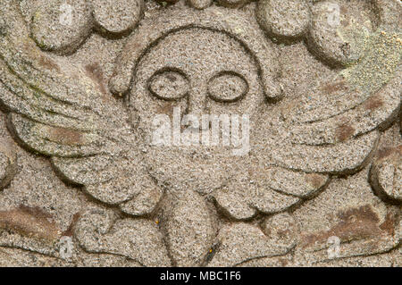 Pierre tombale, Silver Street Cemetery, Coventry, West Virginia Banque D'Images