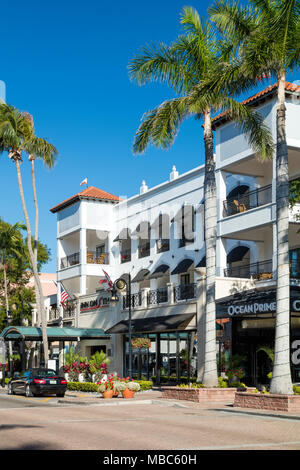 Inn on 5th, hôtel et commerces de détail de la 5ème Avenue, Naples, Florida, USA Banque D'Images