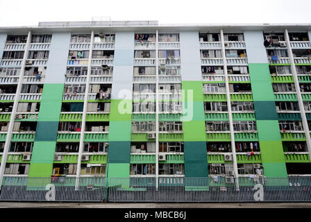 Offres et demandes de logement public à Hong Kong Banque D'Images