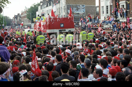 Islington a célébré l'arsenal 1994 victoire de la coupe européenne Banque D'Images