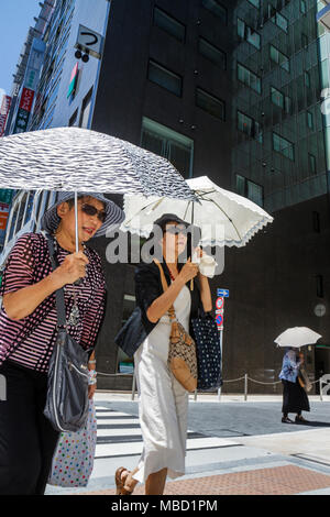 Tokyo Japon,Asie,Orient,Ginza,Hamuri Dori Street,kanji,caractères,symboles,japonais anglais,shopping shoppers shopping magasins marché marchés marché Banque D'Images