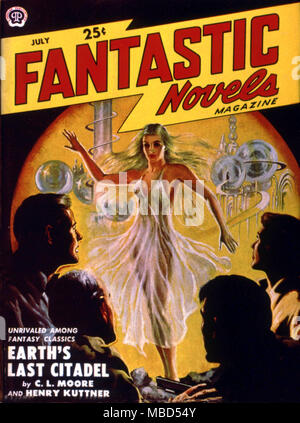 L'horreur et de science-fiction Magazine. Couvrir de romans fantastiques juillet 1950. Banque D'Images