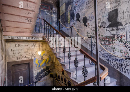 Studentenkarzer, Universität, Heidelberg, Bade-Wurtemberg, Allemagne, Europa Banque D'Images