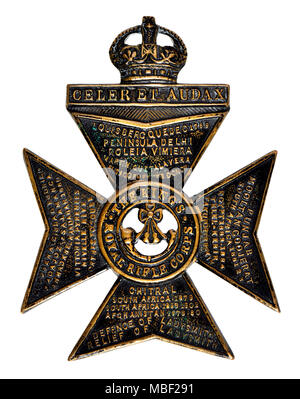 King's Royal Rifle Corps Première Guerre mondiale insigne Banque D'Images