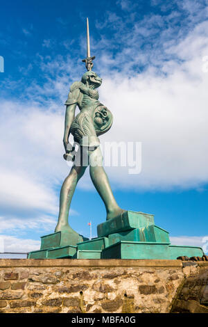 Damien Hirst statue Verity à Ilfracombe, Devon, Angleterre, Royaume-Uni Banque D'Images