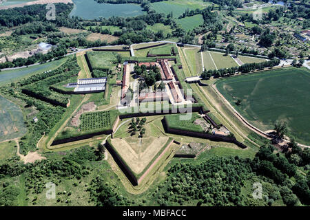 Petite forteresse, Terezin Terezin Memorial, vue aérienne Banque D'Images