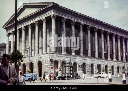 Birmingham Town Hall, Victoria Square et rue du Paradis. Image prise avant le premier réaménagement et dates pour 1957. Banque D'Images