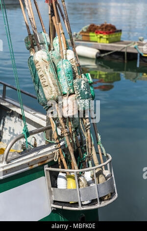 Les flotteurs utilisés pour filet de pêche à l'arrière du bateau
