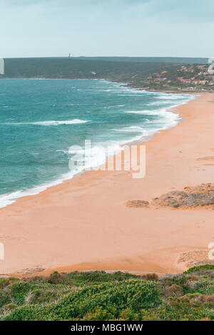 Plage non contaminée depuis longtemps entre Torre dei Corsari et la Pistis. La Sardaigne, Arbus Banque D'Images