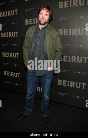 New York, NY, USA. 10 avr, 2018. Brad Anderson aux arrivées pour Beyrouth Premiere, l'AFTRA SAG-Foundation Robin Williams Center, New York, NY Le 10 avril 2018. Crédit : Jason Mendez/Everett Collection/Alamy Live News Banque D'Images