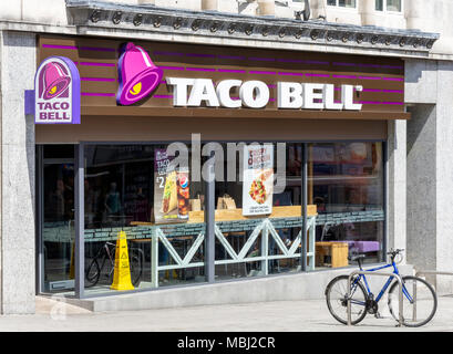 Taco Bell Mexican restaurant fast-food, Hanovre Bâtiments, Southampton, Hampshire, Angleterre, Royaume-Uni Banque D'Images