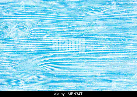 Fond en bois peint en bleu et blanc avec rayures et texture rayée Banque D'Images