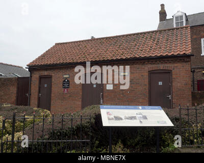 Les toilettes publiques, Vieille Ville, circonscriptions de Bridlington, East Yorkshire, England, United Kingdom Banque D'Images