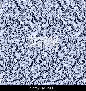 Arrière-plan de Paisley. Ornement dessiné à la main. Illustration de Vecteur