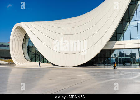 L'architecture de Zaha Hadid. Heydar Aliyev Culture Centre de Bakou, Azerbaïdjan. Banque D'Images